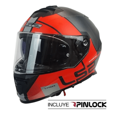 CASCO LS2 FF800 STORM II EPIC RED GRAY MATTE
