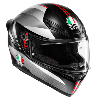 CASCO AGV K1 S LAP GRAY BLACK RED