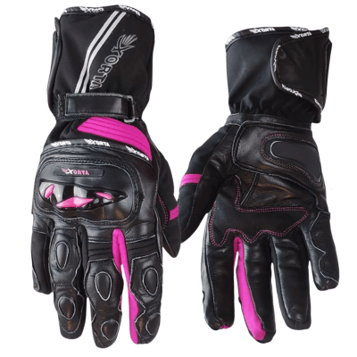 GUANTES ATROX MIG CE4001 CUERO TEXTIL BLACK PINK