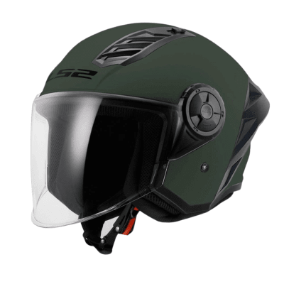 CASCO LS2 OF616 AIRFLOW II GREEN MILITARY