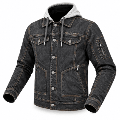 CHAQUETA LS2 OAKY JEANS BLACK MEN