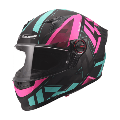 CASCO LS2 FF816 COSMOS PASKAL PINK TURQUESA