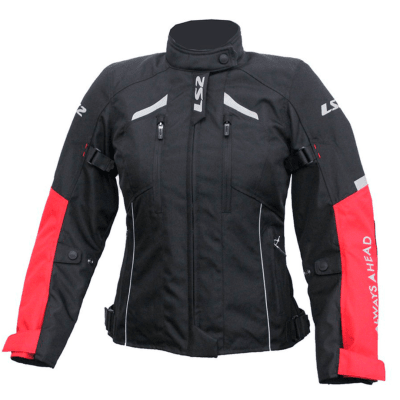 CHAQUETA LS2 SERRA LADY RED BLACK