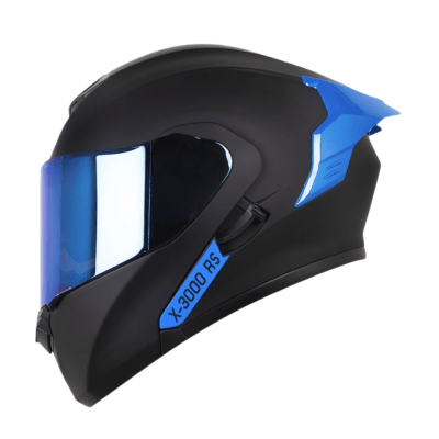 CASCO ABATIBLE XONE 3000RS SOLID BLACK BLUE TYPE BLUE