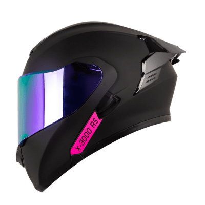 CASCO ABATIBLE XONE 3000RS SOLID BLACK PINK
