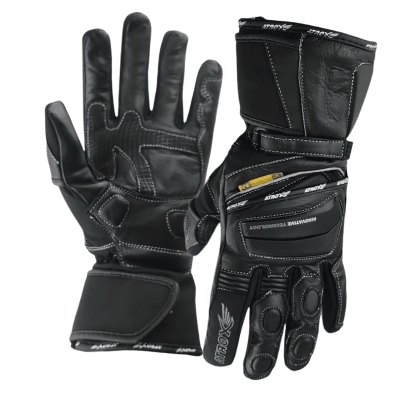 GUANTES ATROX STEEL CE4000 CUERO TEXTIL BLACK