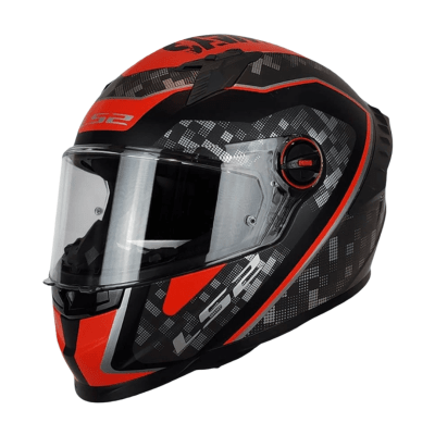 CASCO LS2 FF816 COSMOS STRIKE RED GRAY