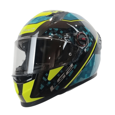 CASCO LS2 FF816 COSMOS STRIKE BLUE YELLOW
