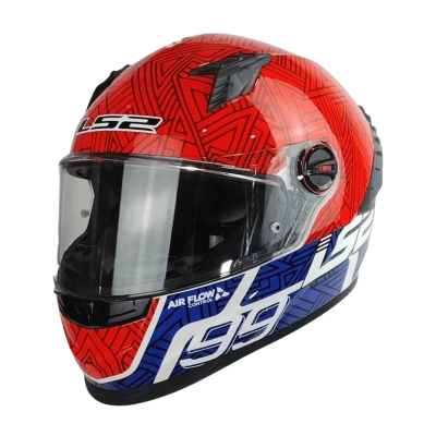 CASCO LS2 FF816 COSMOS TIEMPO RED BLUE