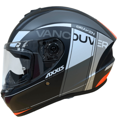 CASCO AXXIS DRAKEN S VANCOUVER B4 MATTE GRAY ORANGE