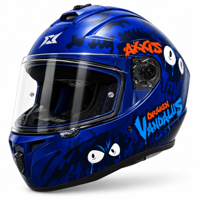 CASCO AXXIS DRAKEN VANDALUS C27 BLUE MATTE