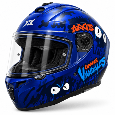 CASCO AXXIS DRAKEN VANDALUS C27 BLUE MATTE
