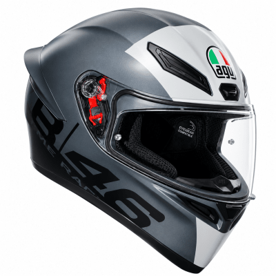 CASCO AGV K1 S VR LIMIT 46 GRAY