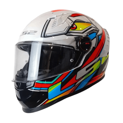 CASCO LS2 FF816 COSMOS XDRON WHITE ORANGE