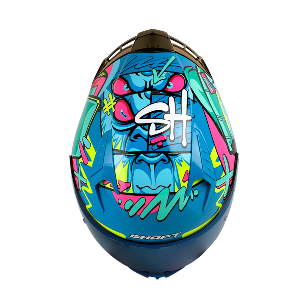 CASCO SHAFT 526SP MONKEY GANG TURQUESA2