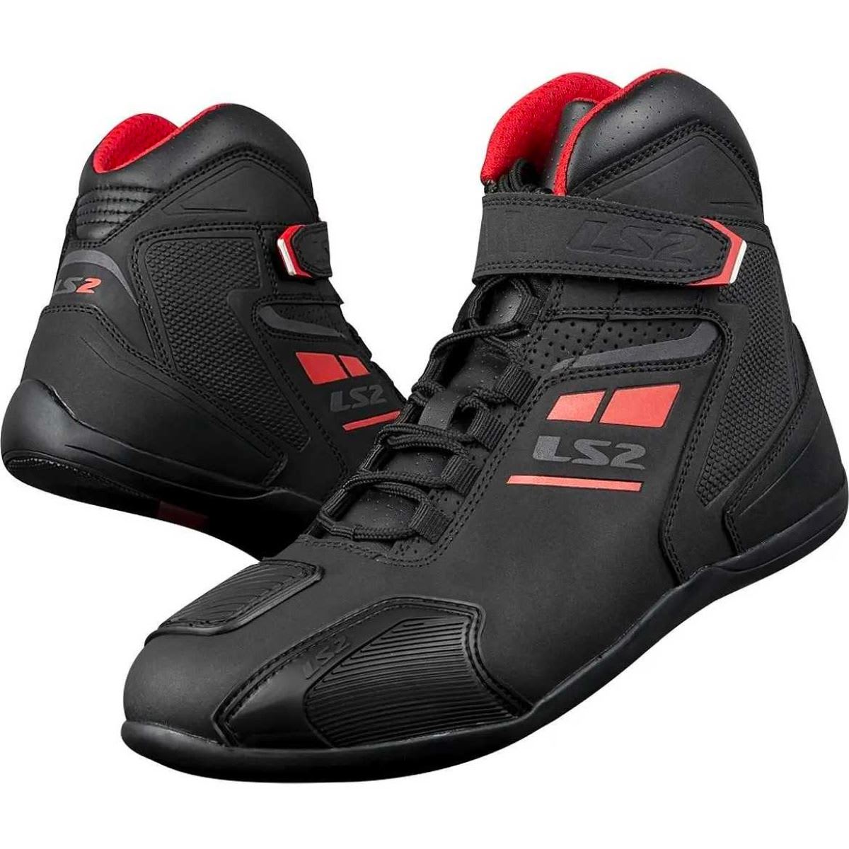 BOTAS LS2 GARRA RED MUJER1