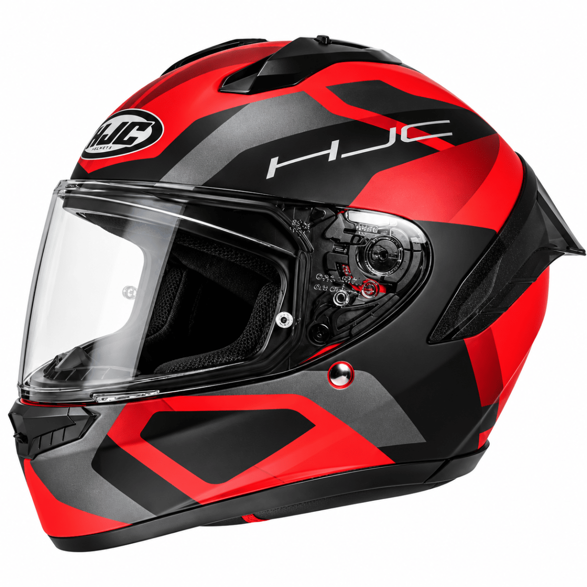 CASCO HJC C10 TINS AERO BLACK GRAY RED2