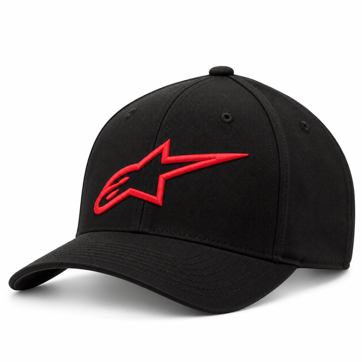 GORRO ALPINESTARS AGELESS CURVE BLACK RED1