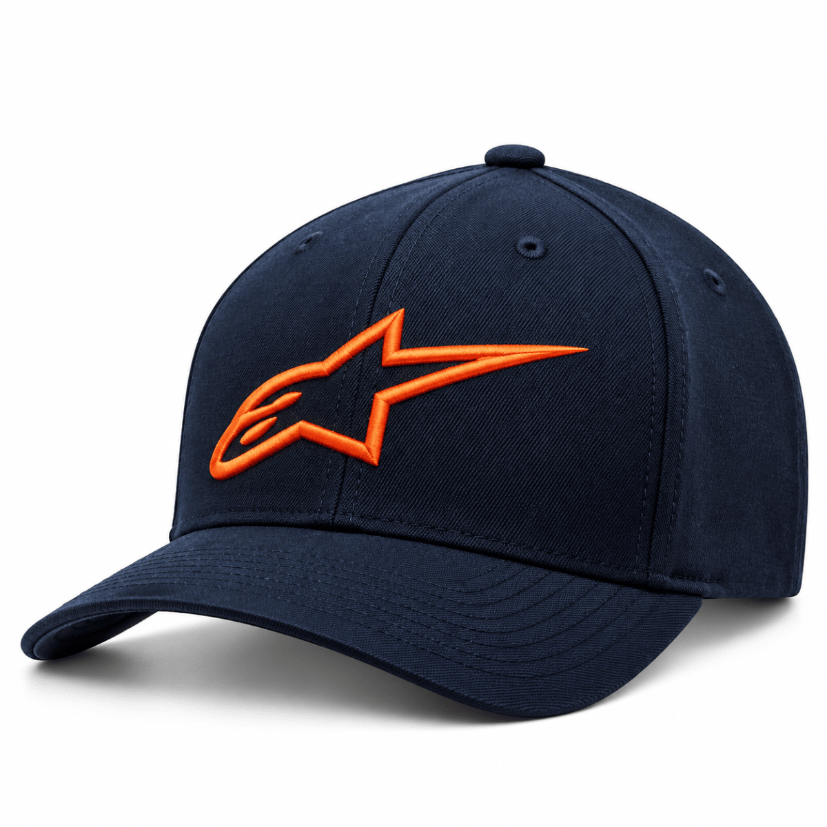 GORRO ALPINESTARS AGELESS CURVE BLUE ORANGE1