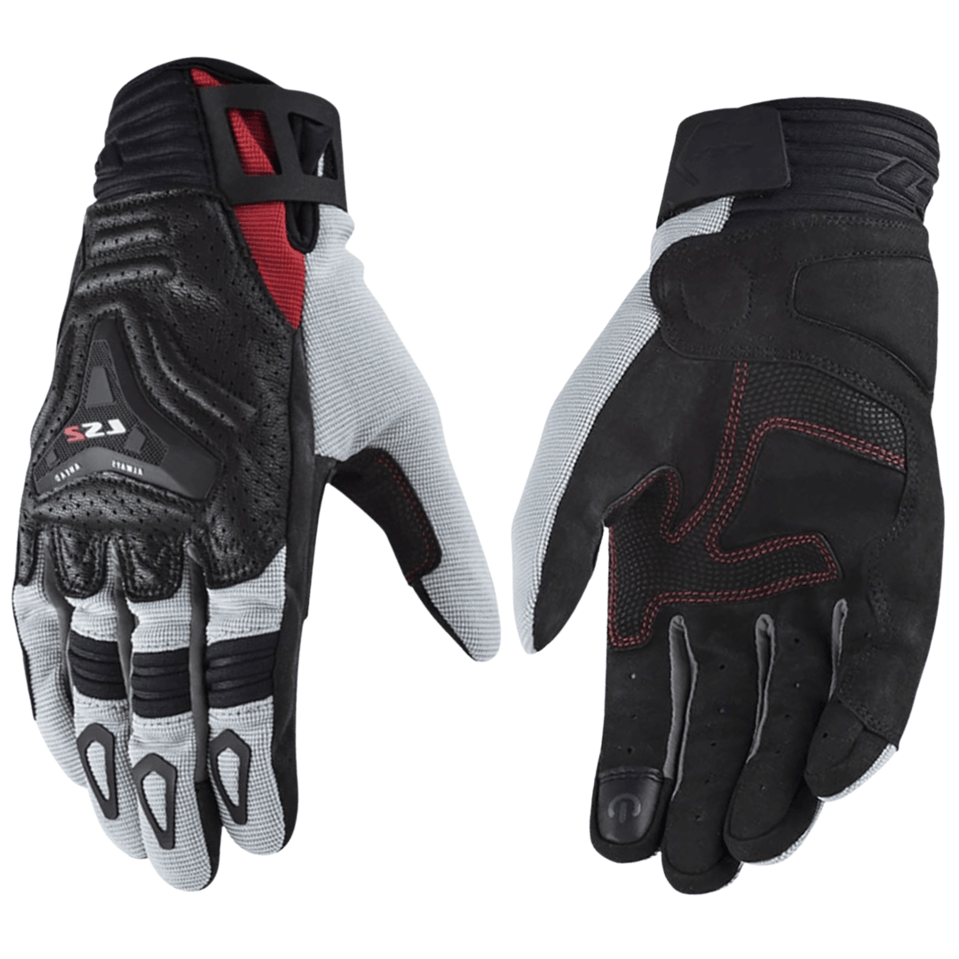 GUANTES LS2 ALL TERRAIN LADY GRAY RED1