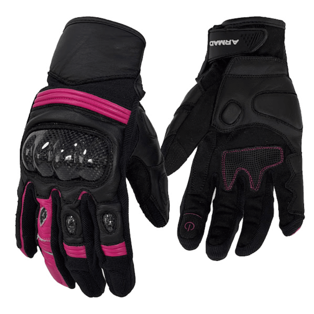 GUANTES ARMAD LADY LILLY BLACK PINK1