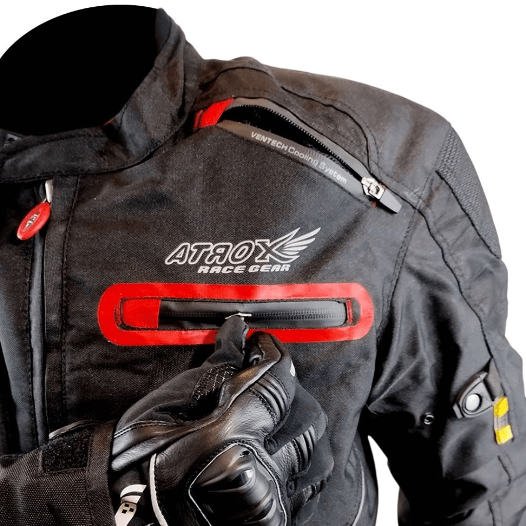 CHAQUETA ATROX ARAGON CE2132 BLACK RED MAN3