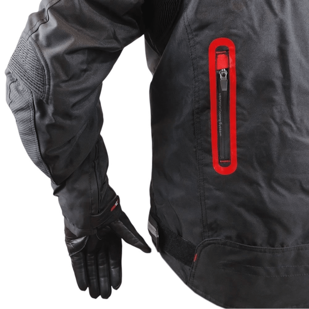 CHAQUETA ATROX ARAGON CE2132 BLACK RED MAN5