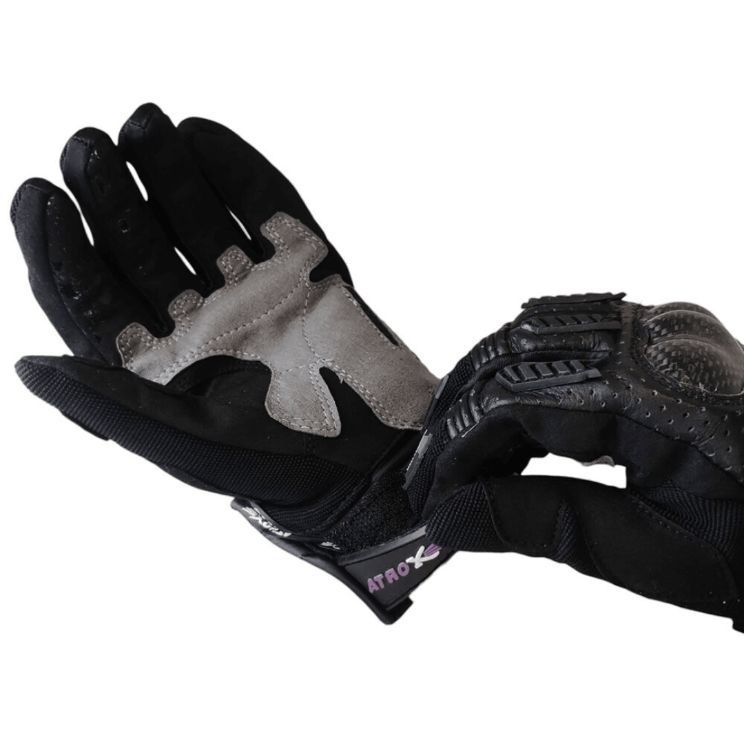 GUANTES ATROX BALI CUERO TEXTIL CE4325 PURPLE3