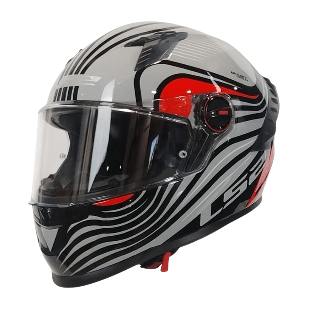 CASCO LS2 FF816 COSMOS BEATS GRAY RED1