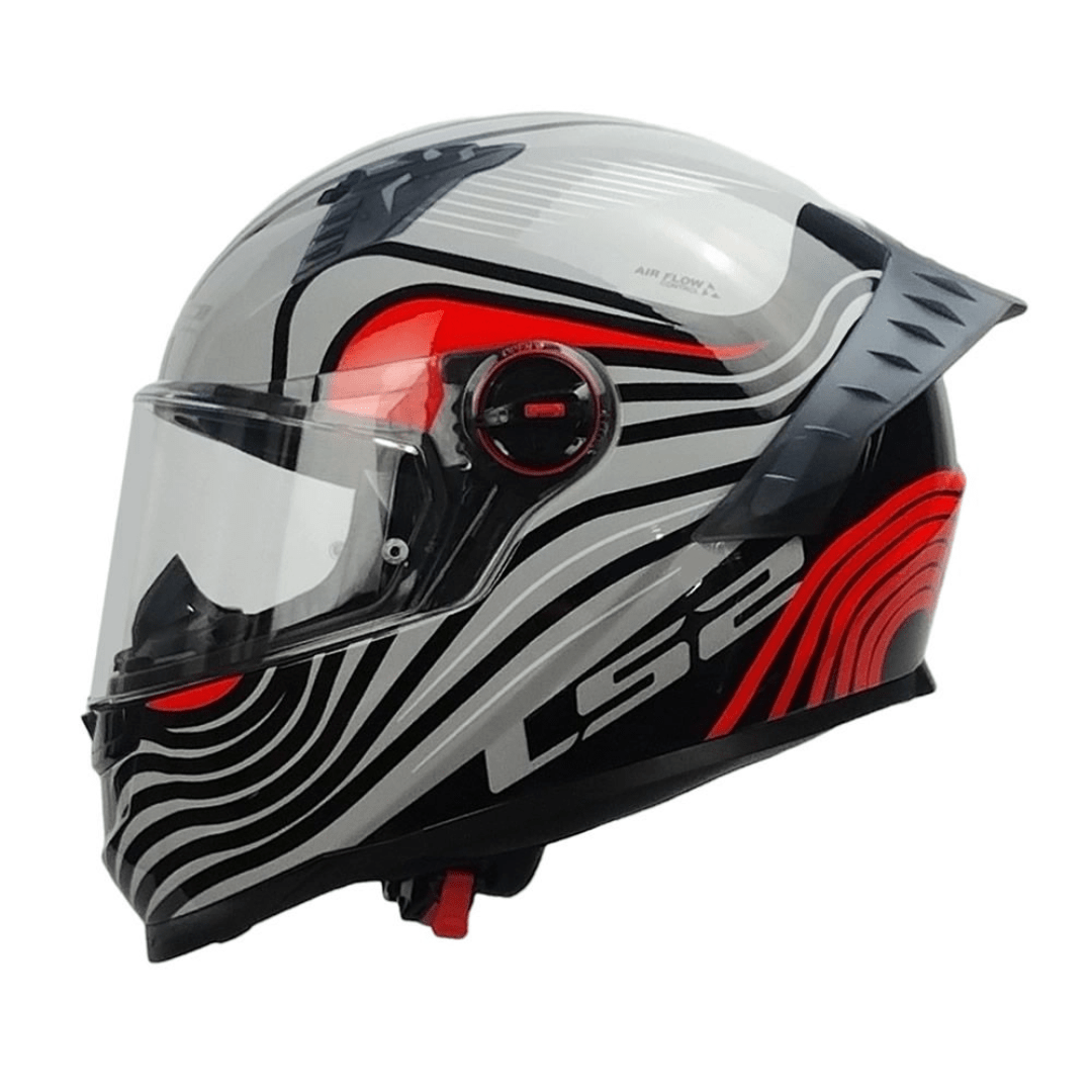 CASCO LS2 FF816 COSMOS BEATS GRAY RED2