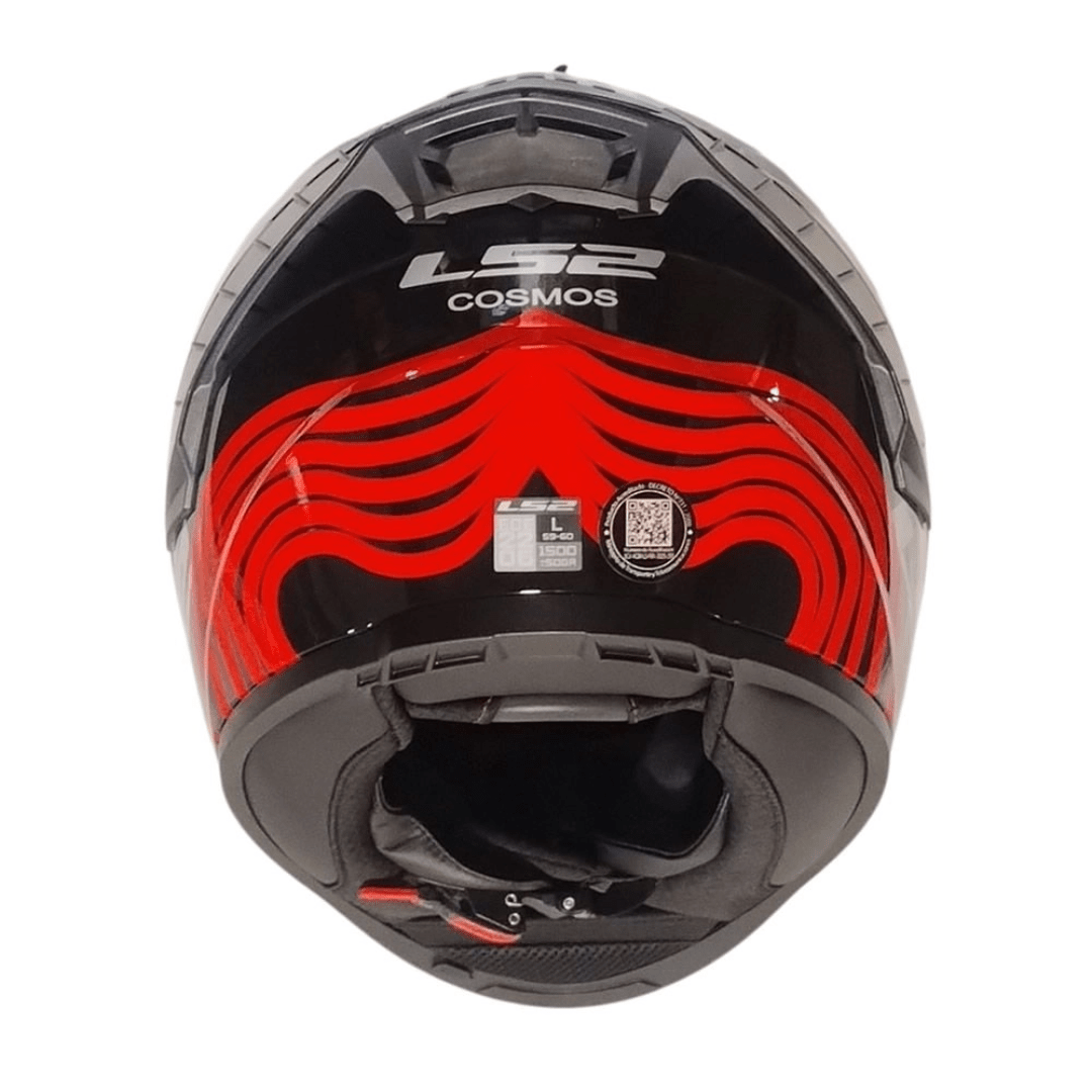 CASCO LS2 FF816 COSMOS BEATS GRAY RED5