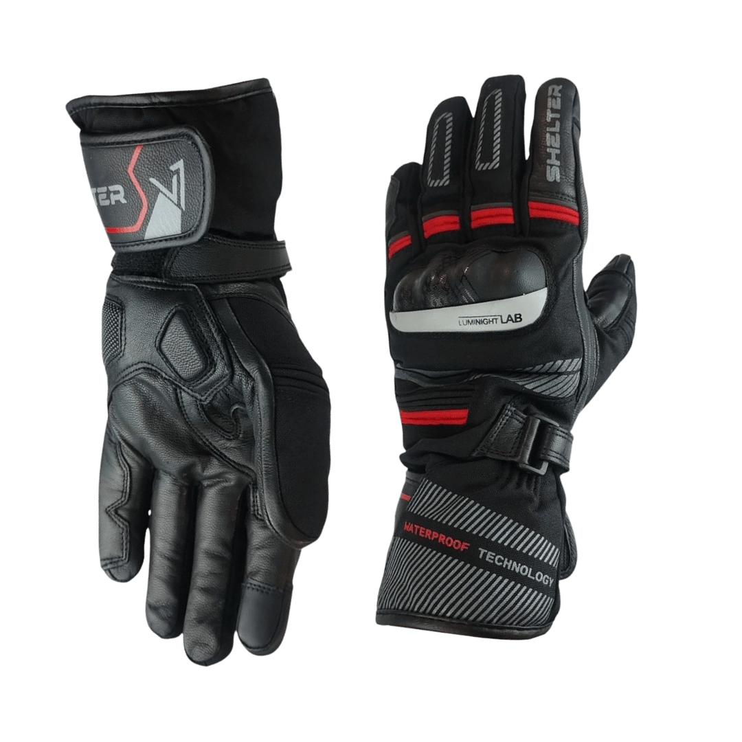GUANTES SHELTER BELIZE BLACK RED1