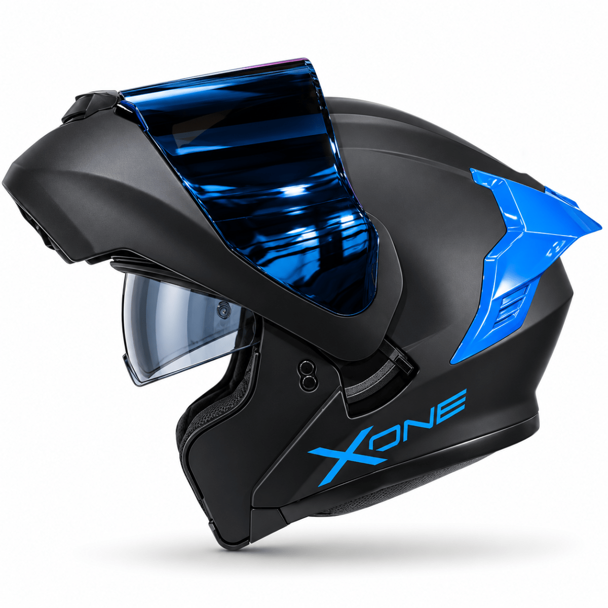 CASCO ABATIBLE XONE 3000RS BIG TYPE SOLID BLACK BLUE3