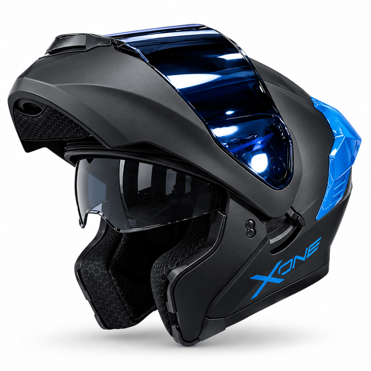 CASCO ABATIBLE XONE 3000RS BIG TYPE SOLID BLACK BLUE4