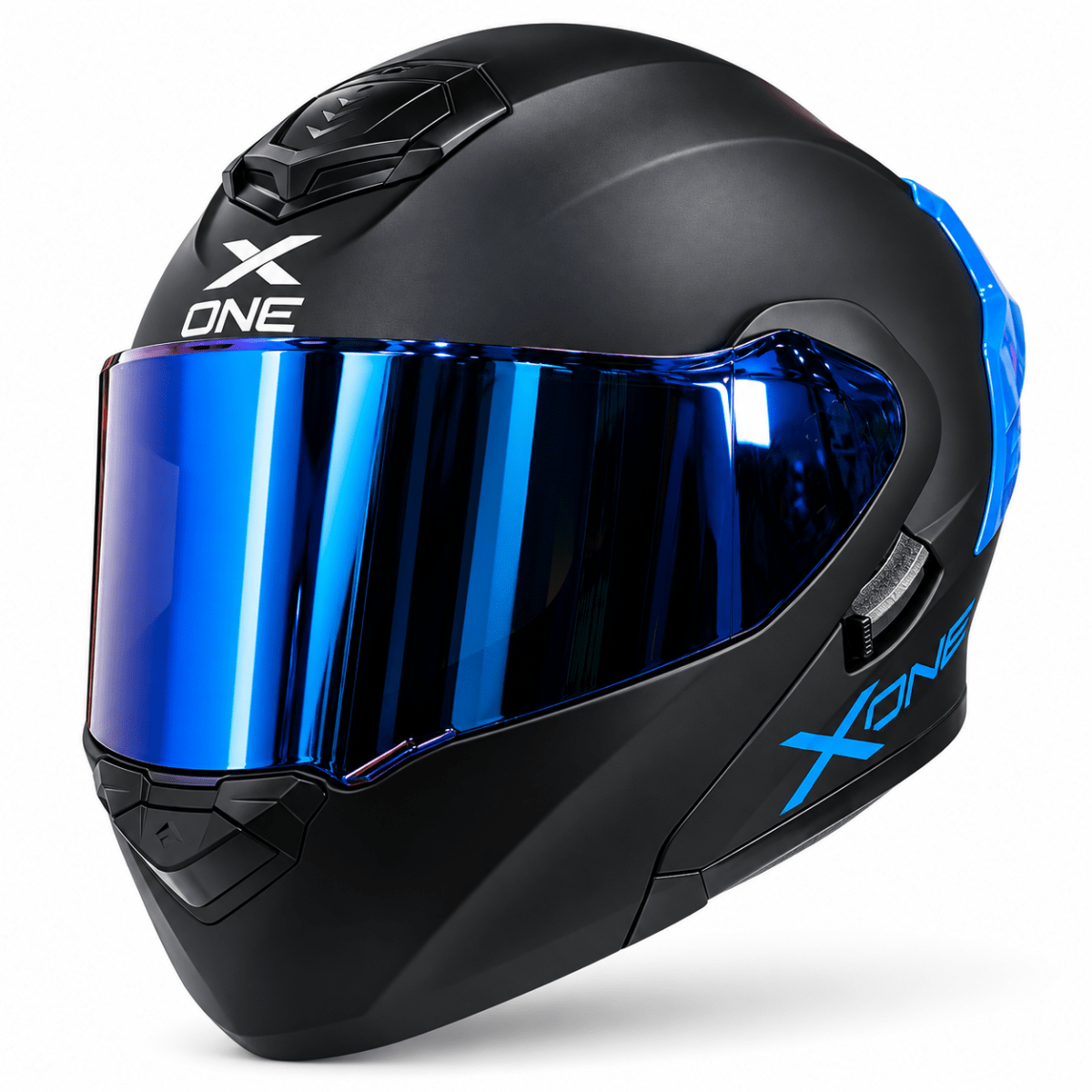 CASCO ABATIBLE XONE 3000RS BIG TYPE SOLID BLACK BLUE2