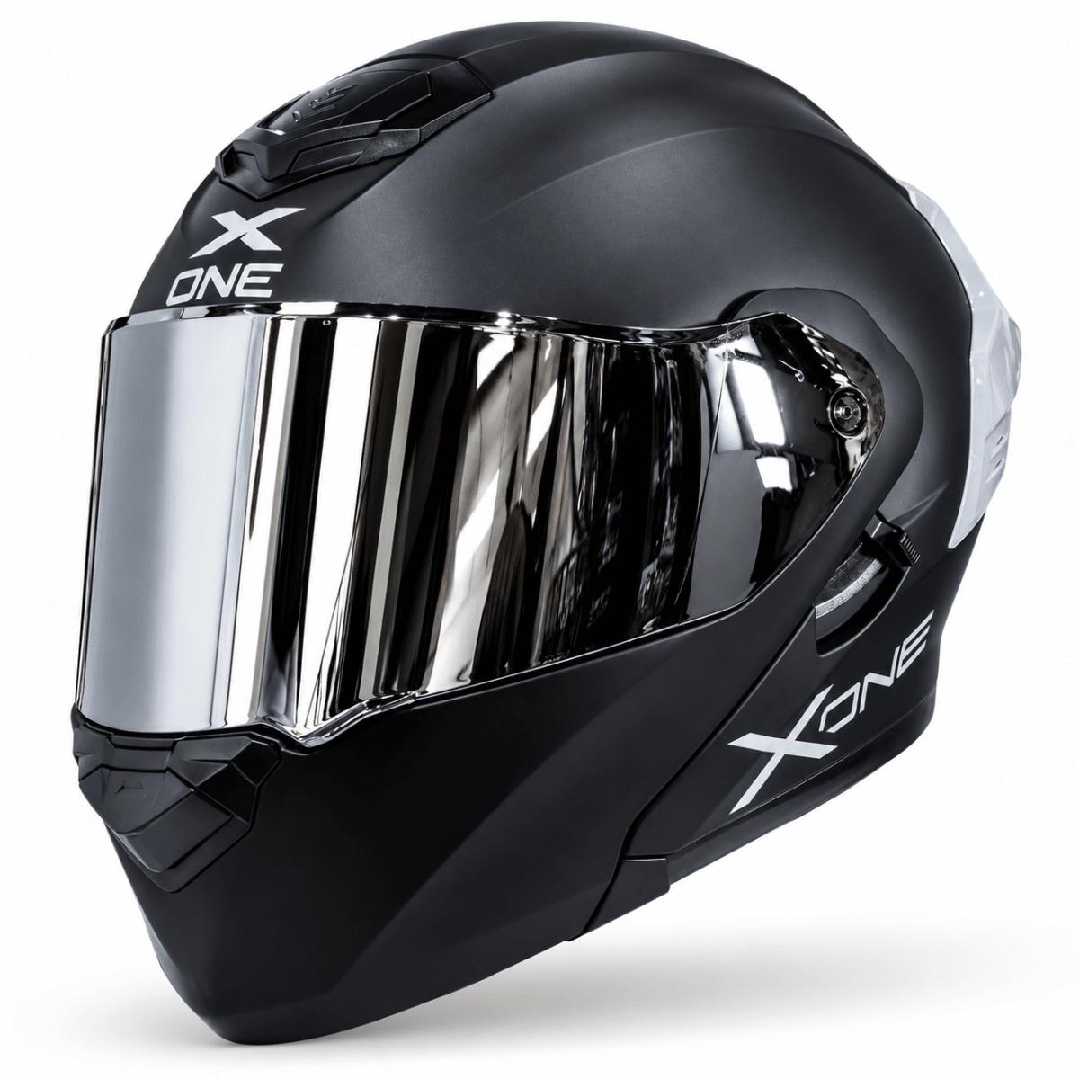 CASCO ABATIBLE XONE 3000RS BIG TYPE SOLID BLACK SILVER2