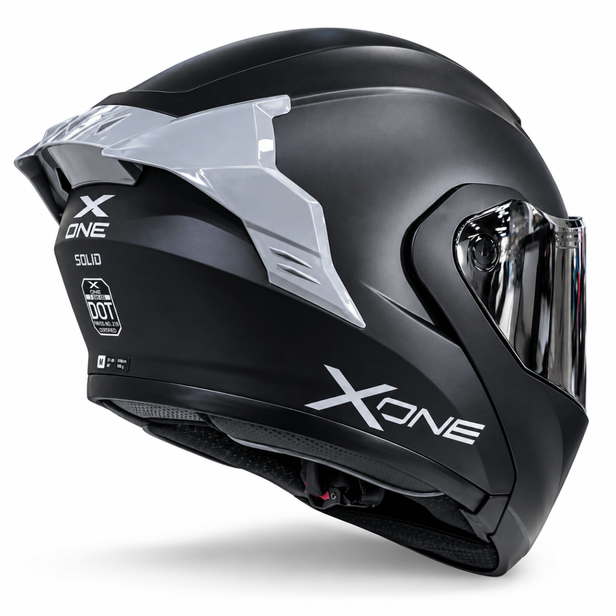 CASCO ABATIBLE XONE 3000RS BIG TYPE SOLID BLACK SILVER5