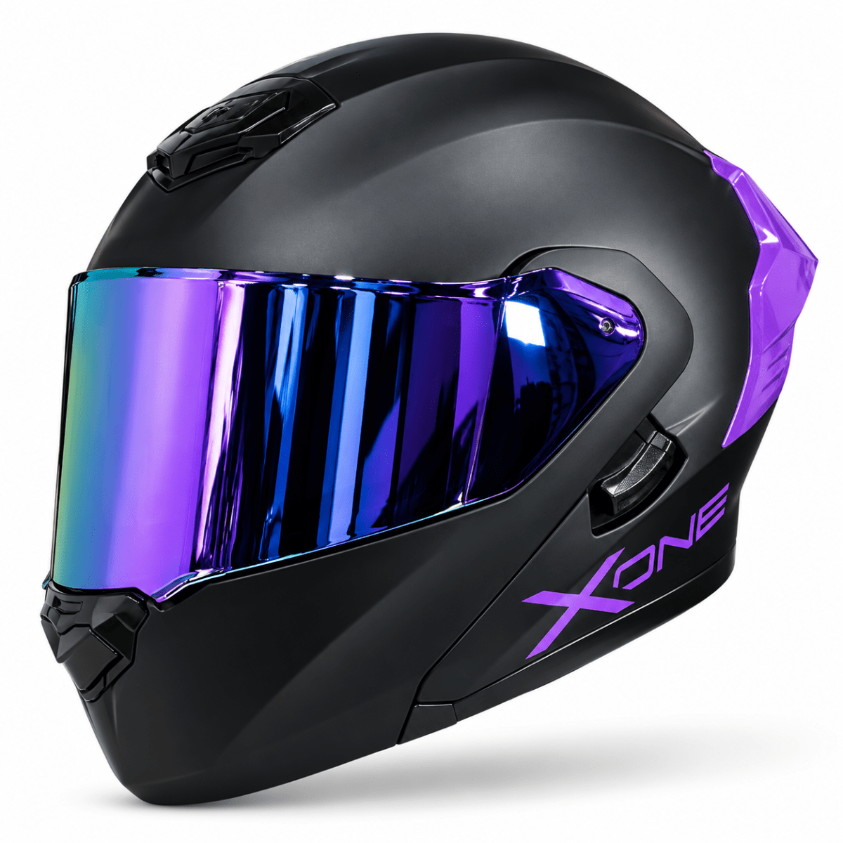 CASCO ABATIBLE XONE 3000RS BIG TYPE SOLID BLACK PURPLE2
