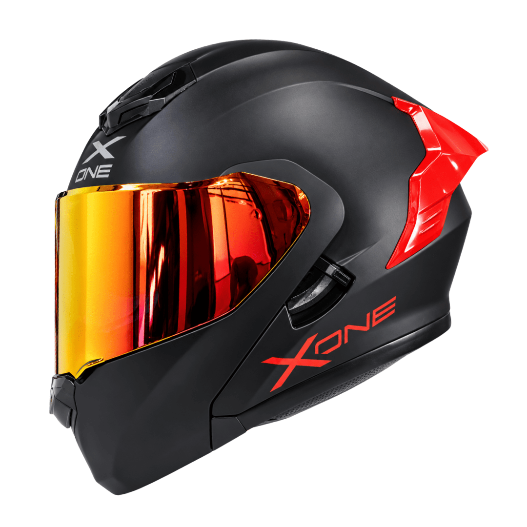 CASCO ABATIBLE XONE 3000RS BIG TYPE SOLID BLACK RED1