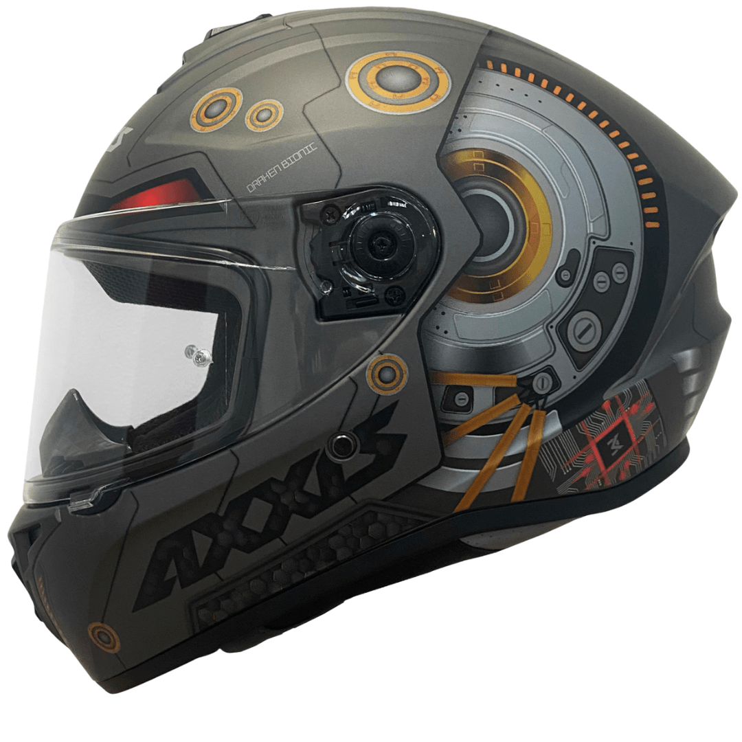 CASCO AXXIS DRAKEN S BIONIC A2 TITANIUM MATTE GRAY1