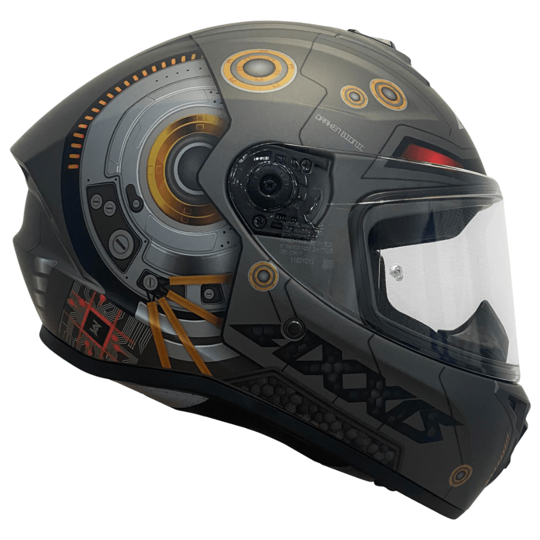 CASCO AXXIS DRAKEN S BIONIC A2 TITANIUM MATTE GRAY2