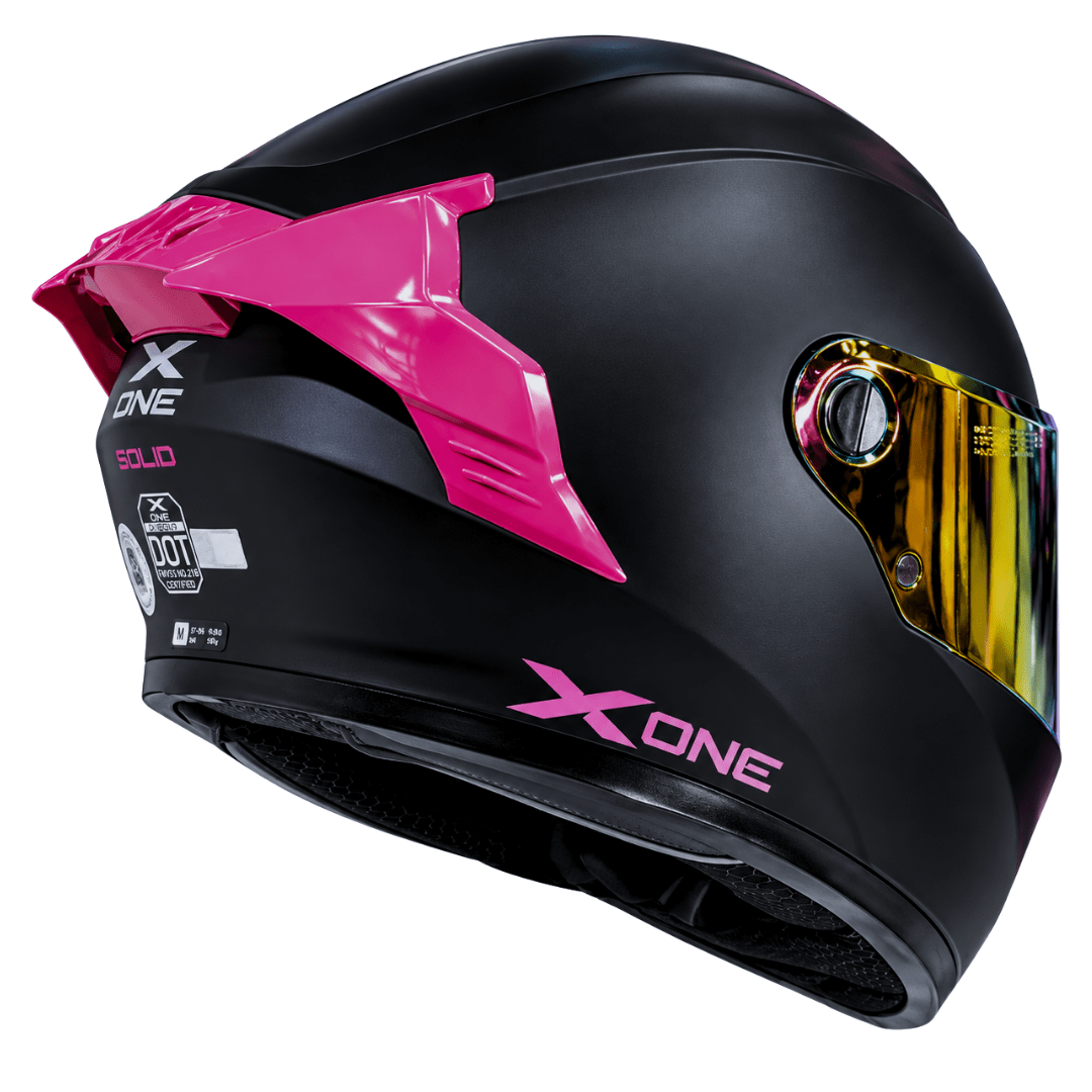 CASCO XONE 500RS BIG TYPE SOLID BLACK PINK3