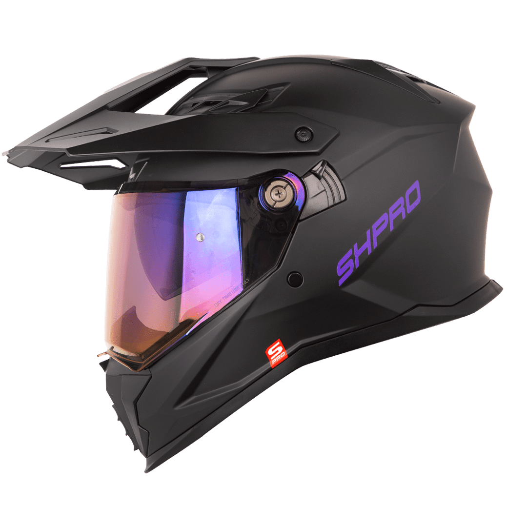 CASCO MULTIPROPOSITO SHAFT MX400 DV SOLID BLACK PURPLE1