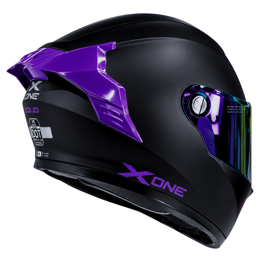 CASCO XONE 500RS BIG TYPE SOLID BLACK PURPLE3