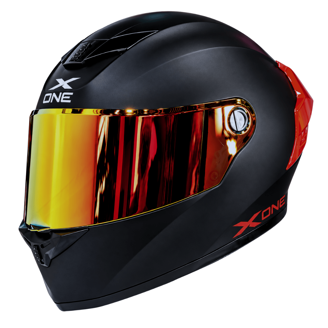 CASCO XONE 500RS BIG TYPE SOLID BLACK RED2