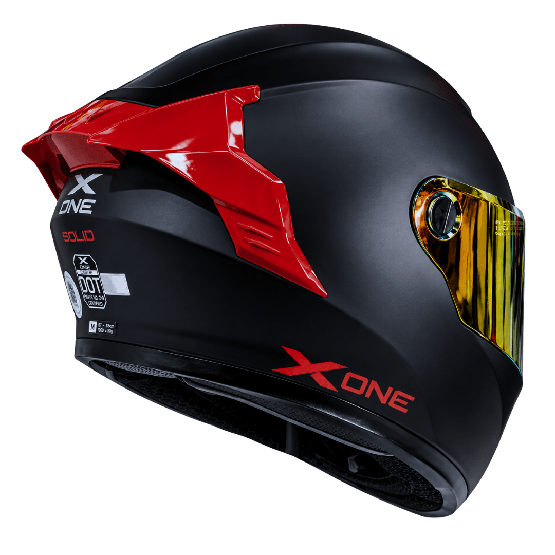 CASCO XONE 500RS BIG TYPE SOLID BLACK RED3