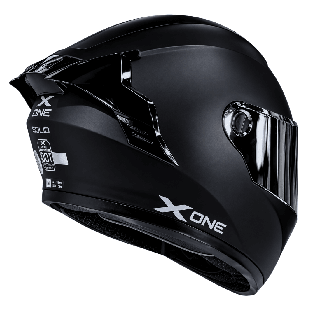 CASCO XONE 500RS BIG TYPE SOLID BLACK SILVER3
