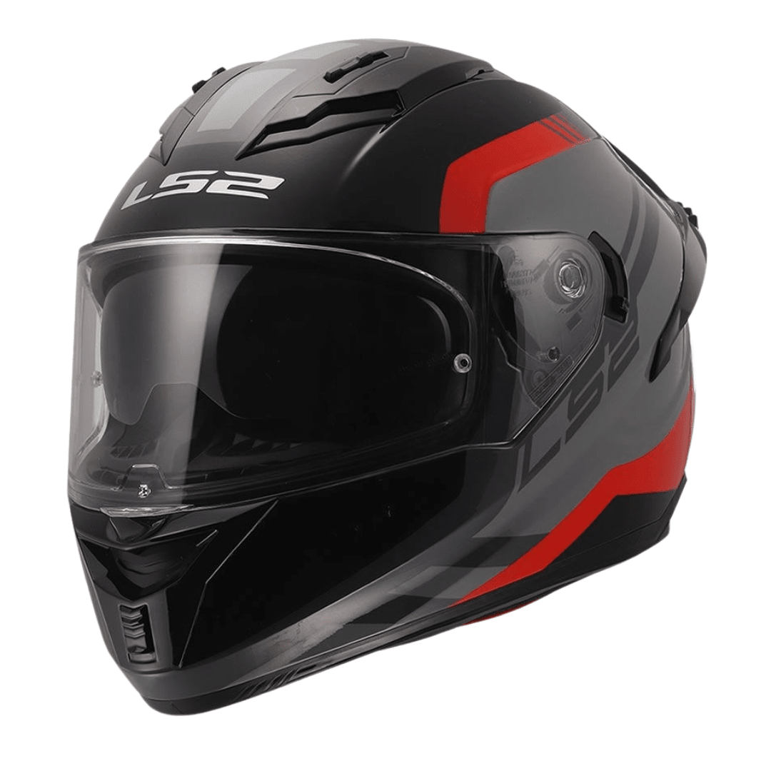 CASCO LS2 FF806 FUSION BLURE GRAY RED MATTE1