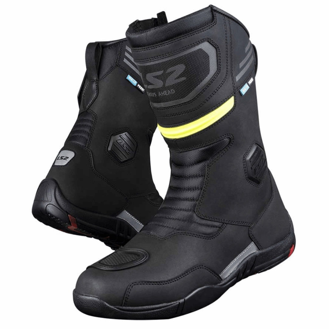 BOTAS LS2 GOBY LADY CAÑA ALTA BLACK YELLOW1