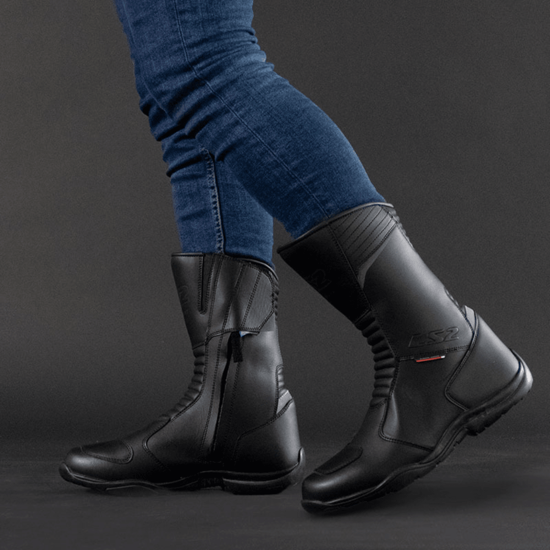 BOTAS LS2 URANO BLACK CAÑA MEDIA8